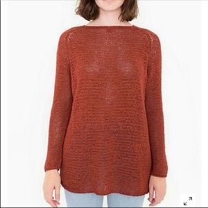 American Apparel Delphine Open Knit Sweater M/L
